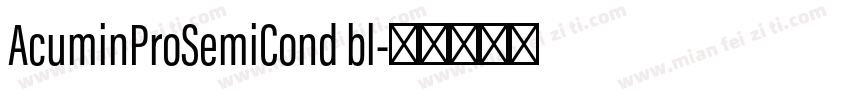 AcuminProSemiCond bl字体转换